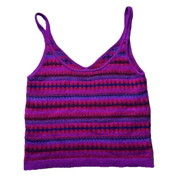 Rag & Bone Fair Isle Cami Sweater Tank Top 100% Merino Wool Sz L $225 - Picture 4 of 4